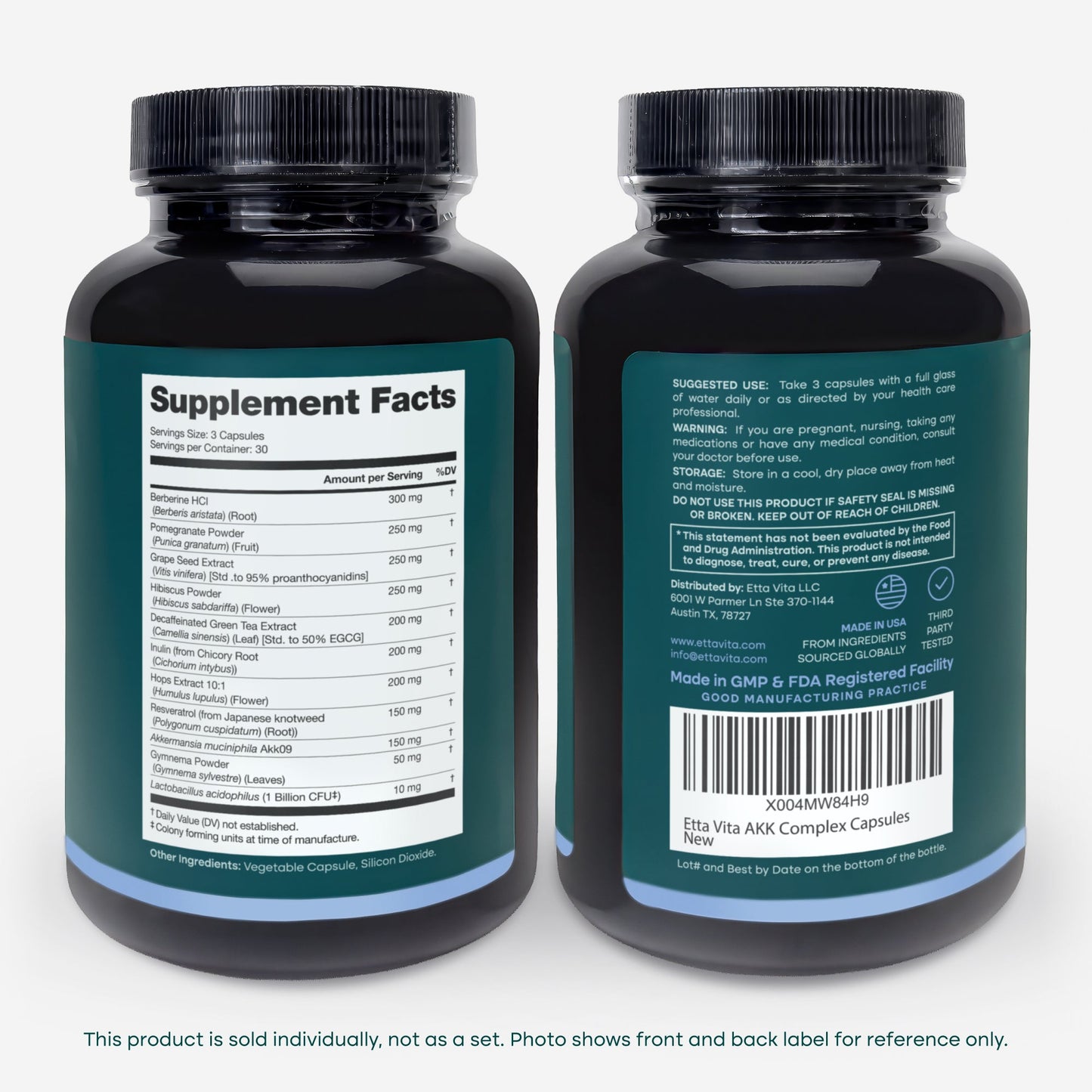 GLP-1 Support Supplement with Akkermansia, Berberine & EGCG for Gut Health