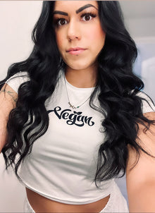 VEGAN Women's Raglan Cropped T-shirt