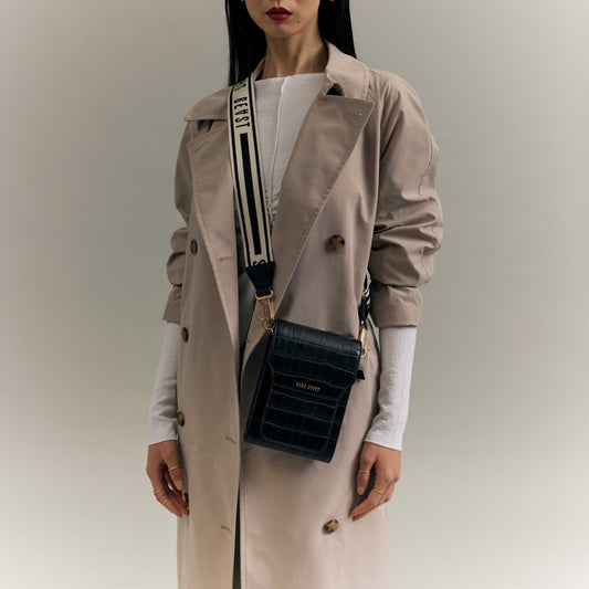 Corridor Bag Strap - Licorice + Gold