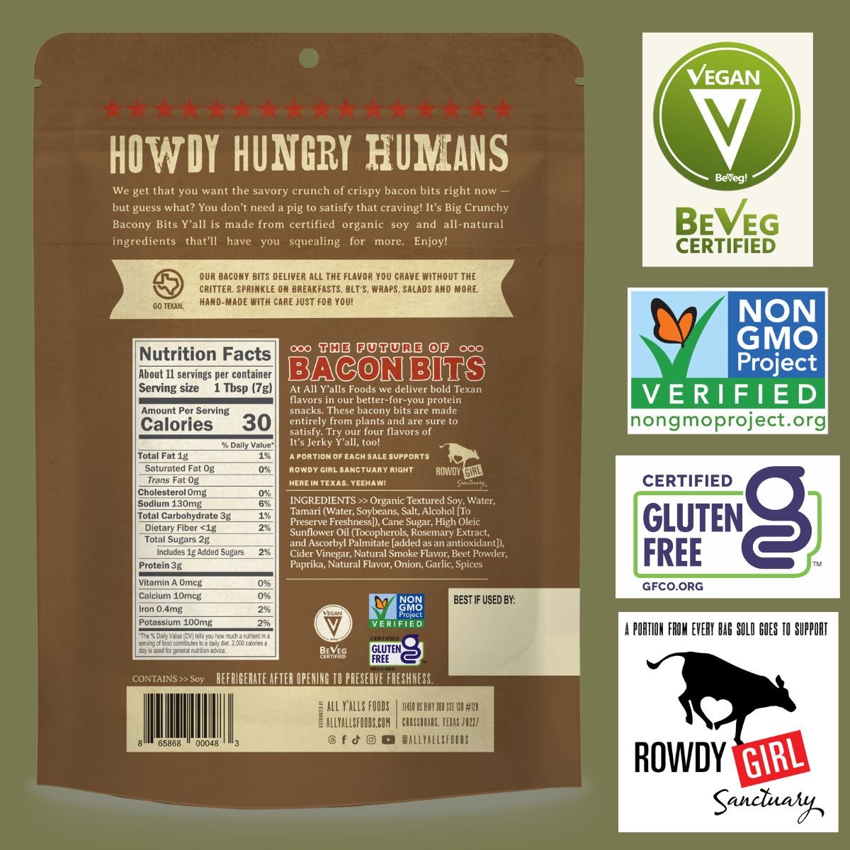 12 - Pack Pick Your Own Jerky & Bacony Bits - Vegan America