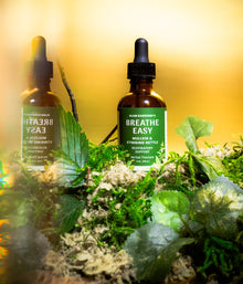 BREATHE EASY | Mullein & Stinging Nettle herbal tincture with organic & wildcrafted ingredients