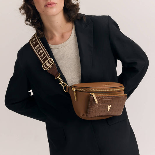 Corridor Bag Strap - Chestnut + Gold