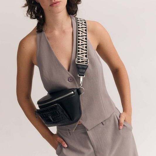 Bright Spark Crossbody - Noir + Silver