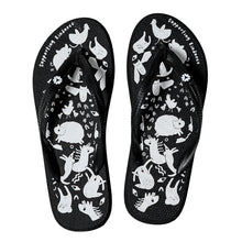 Natural Rubber Thongs, Black, Edgar's Mission - Vegan America