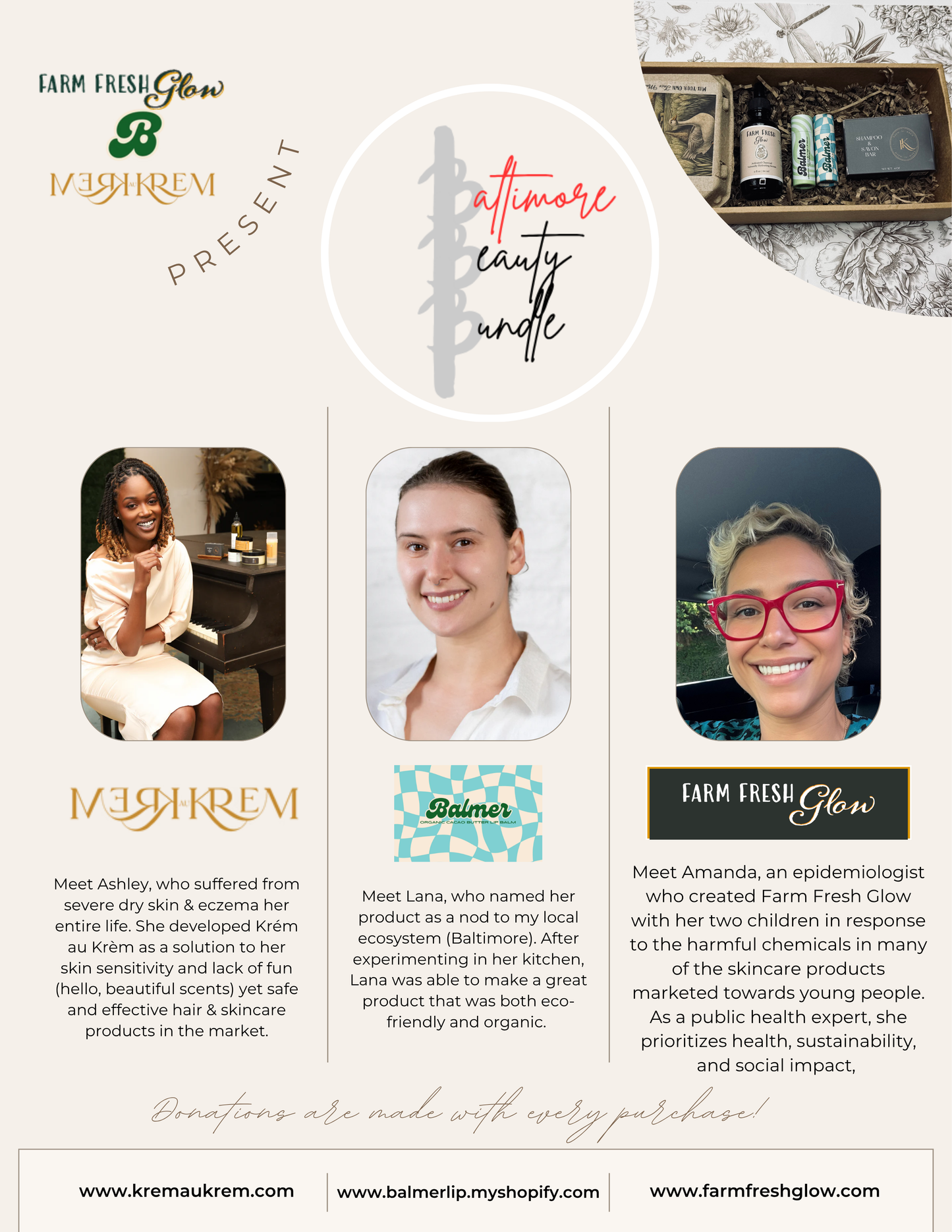 Baltimore Beauty Bundle | Holiday Gift Set by Local Women‑Owned Brands