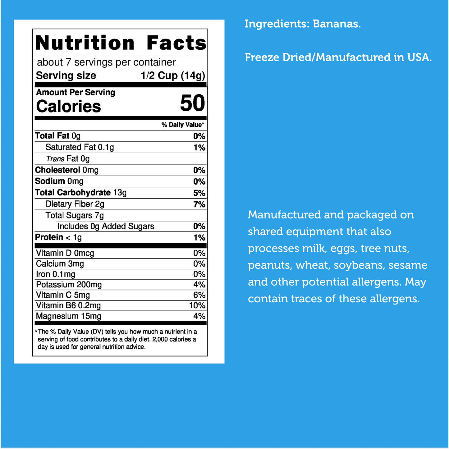Freeze Dried Banana Chips