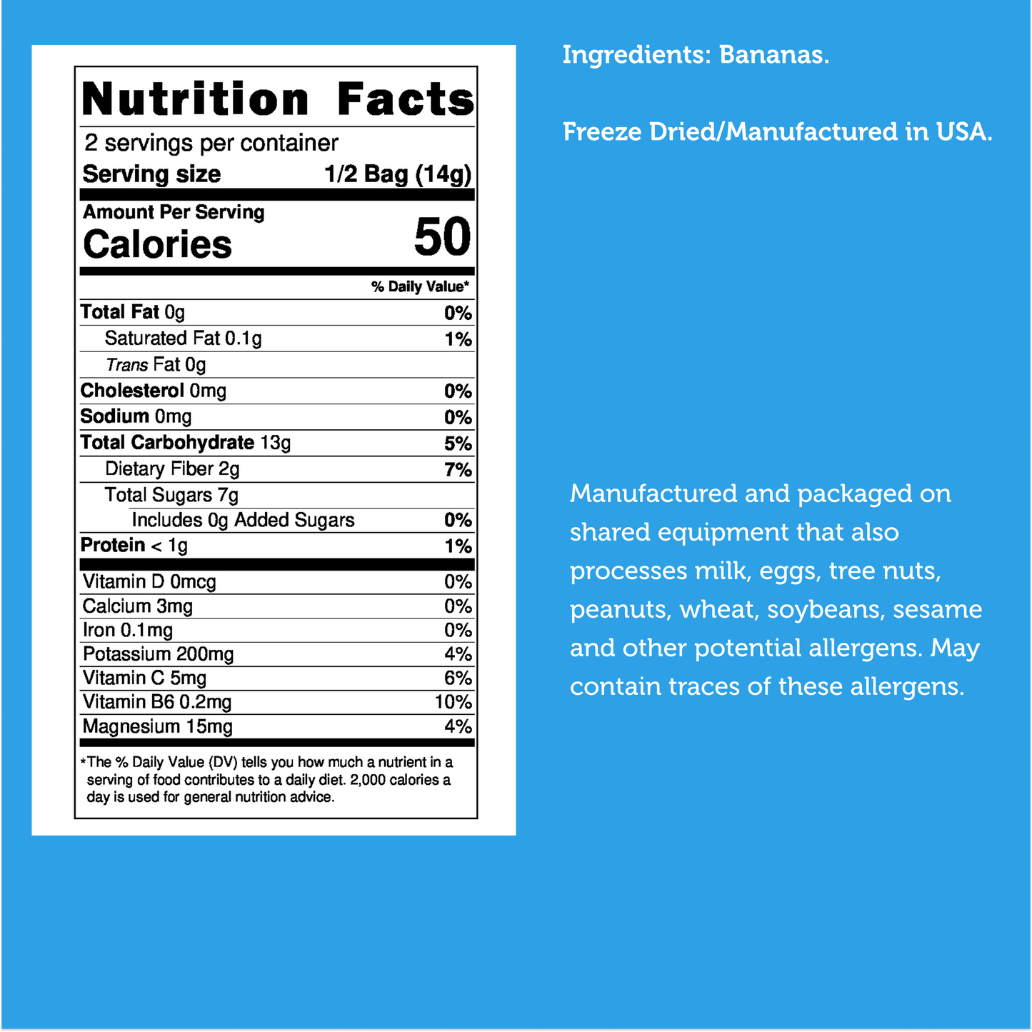 Freeze Dried Banana Chips