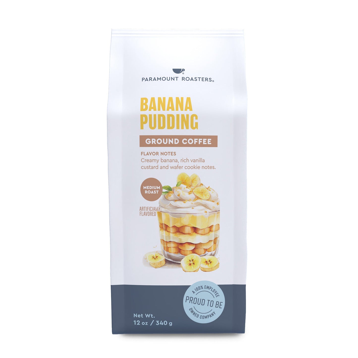 Banana Pudding 12oz Flavored Ground Coffee