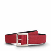 Women's Piñatex® Vegan Belt Saldes Red - Vegan America