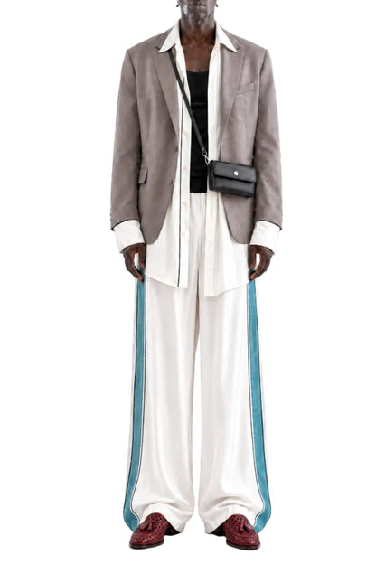 GREY SATIN ORGANIC COTTON JACKET