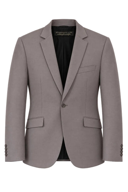 GREY SATIN ORGANIC COTTON JACKET