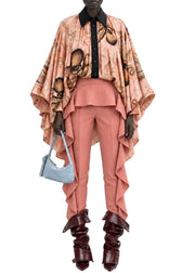 OCTOPUS DRAPED BLOUSE