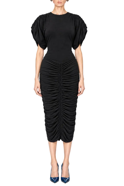 Ocean Draped seaweed  Jersey Dress