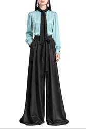 Ocean Scarf Relaxed Blouse