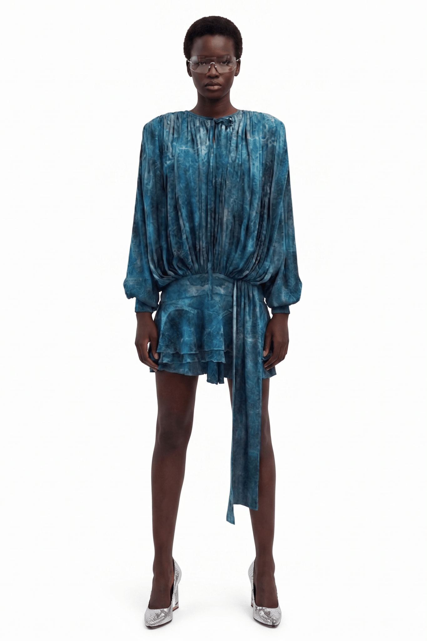 Whale Harmony Draped Eucalyptus Dress - Vegan America