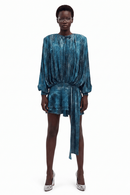 Whale Harmony Draped Eucalyptus Dress - Vegan America
