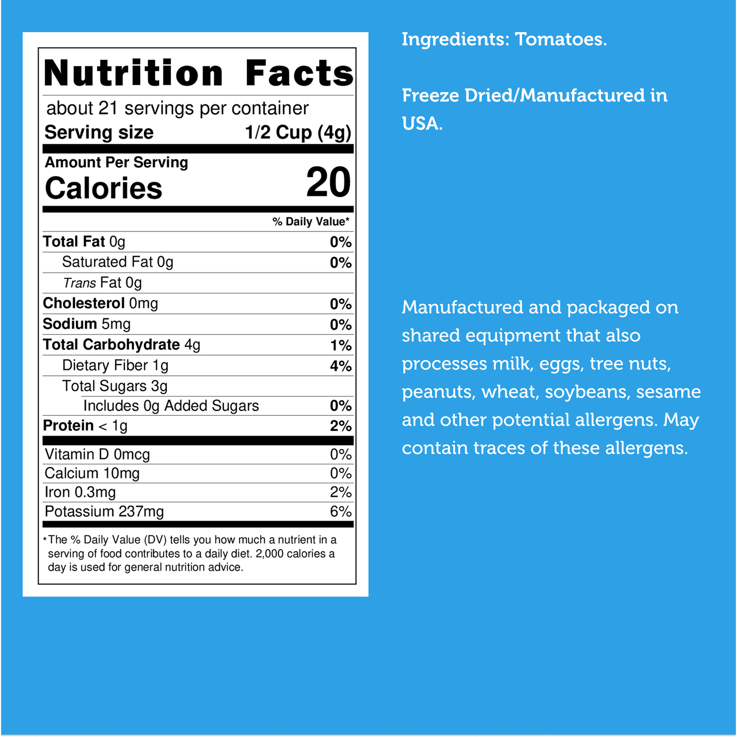 Freeze Dried Tomatoes