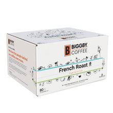 Biggby French Roast 80ct Single Serve 100% Farm Direct Coffee - Vegan America