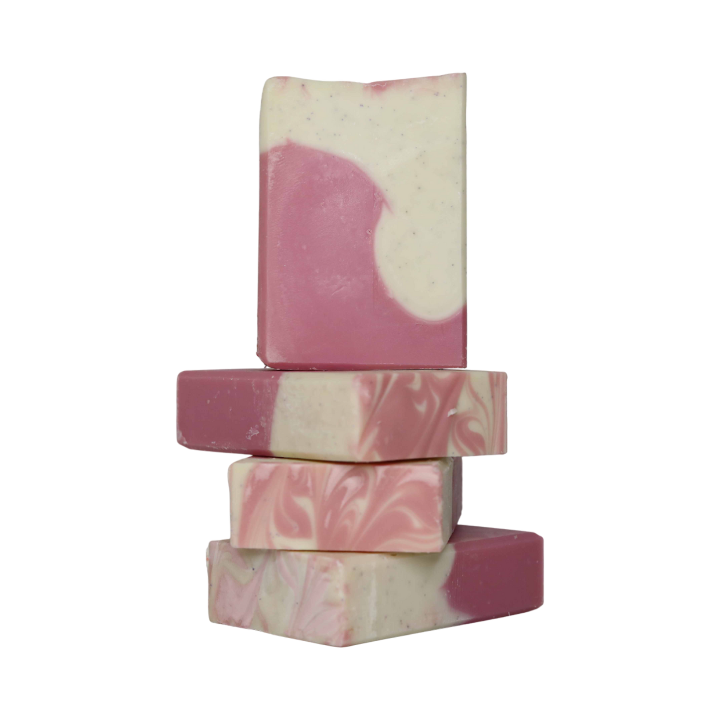 Black Raspberry Vanilla Bar Soap in a stack
