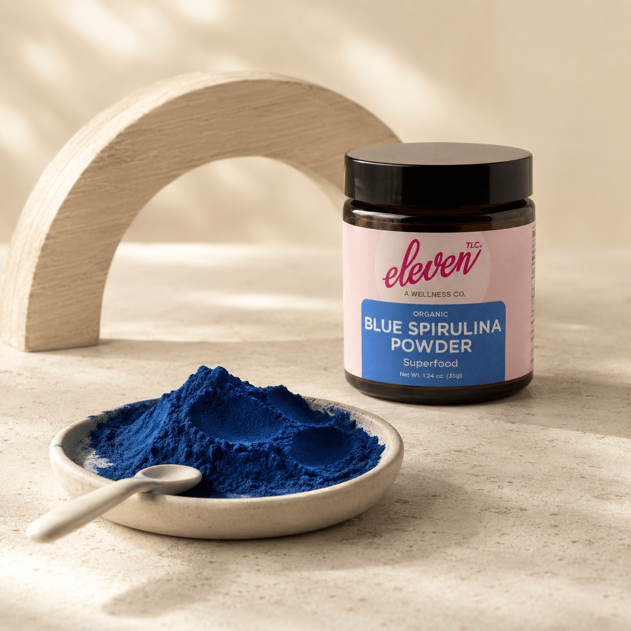 Organic Blue Spirulina Powder – Vegan Superfood for Smoothies & Lattes - Vegan America