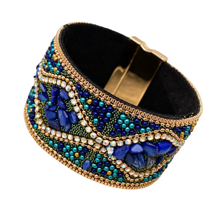 Boho Sparkle Magnetic Cuff Bracelet - Vegan America