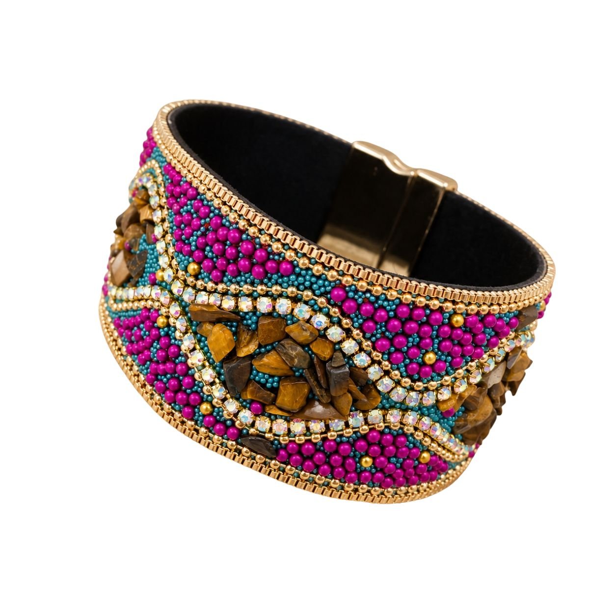 Boho Sparkle Magnetic Cuff Bracelet - Vegan America