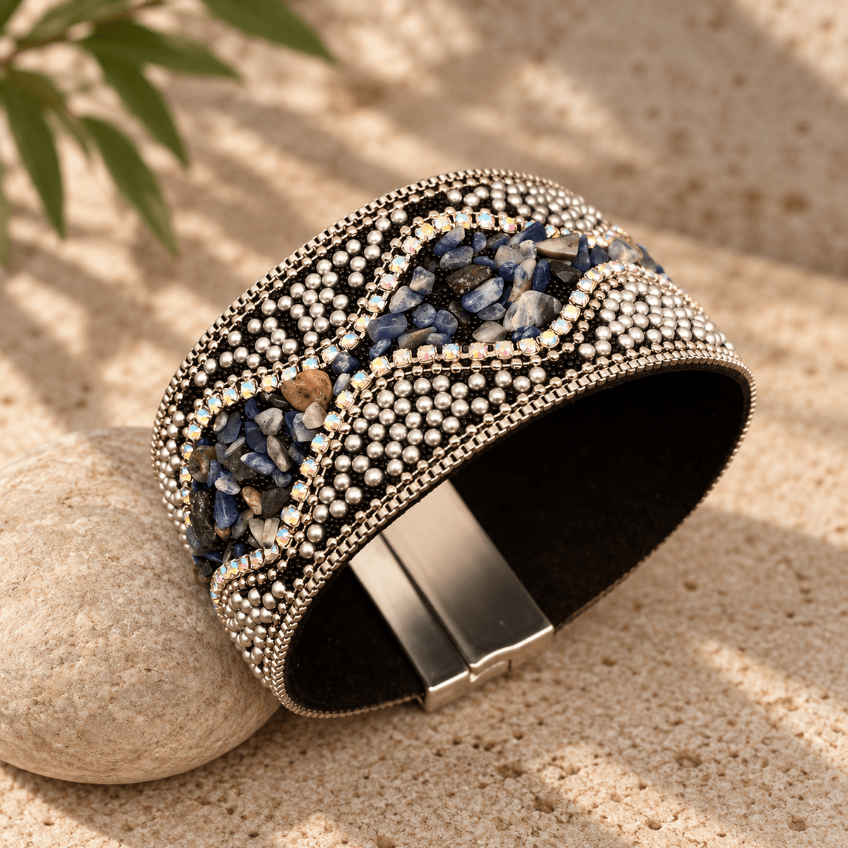 Boho Sparkle Magnetic Cuff Bracelet - Vegan America