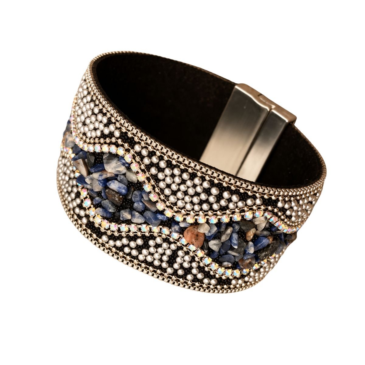 Boho Sparkle Magnetic Cuff Bracelet - Vegan America