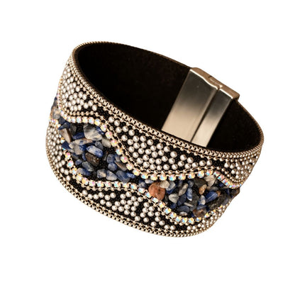 Boho Sparkle Magnetic Cuff Bracelet - Vegan America