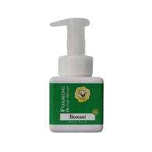 Bonsai Foaming Hand Soap in a square, white bottle with a green label