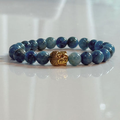 Buddha Crystal Beaded Bracelet - Apatite