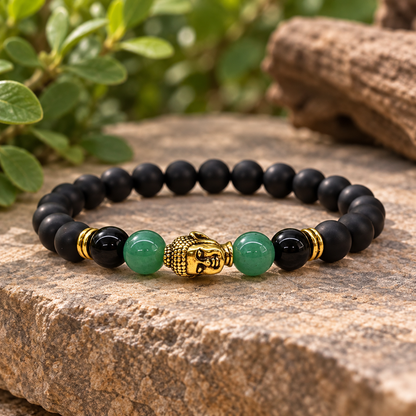 Buddha Black Obsidian Beaded Bracelets (for Target)