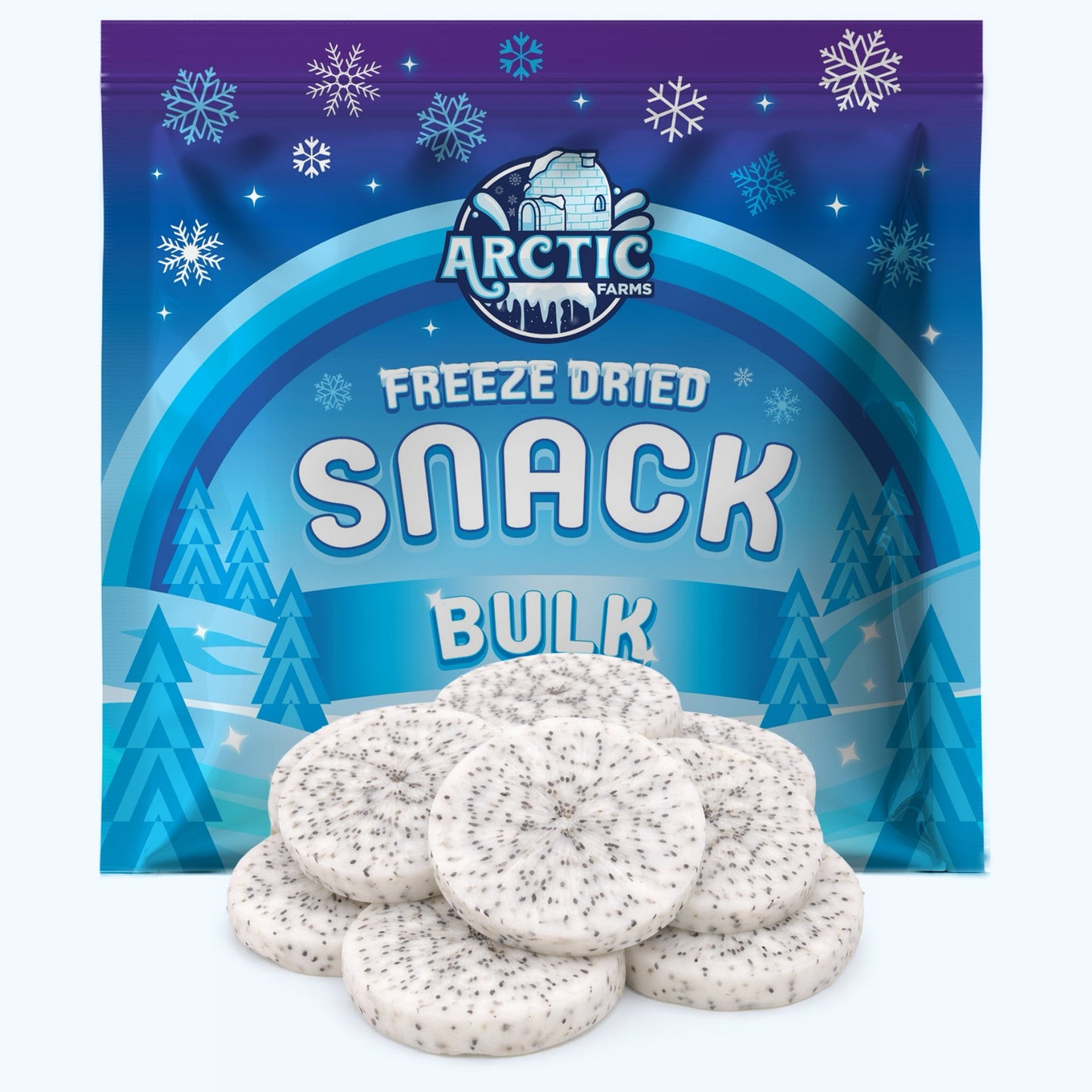 Freeze Dried White Dragon Fruit Slices