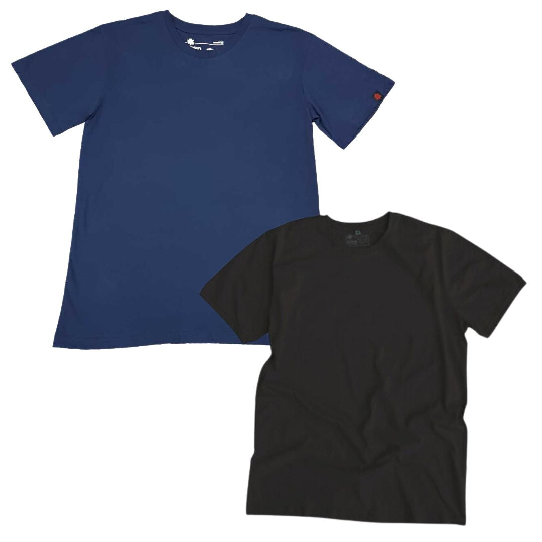 Organic Cotton T-Shirts Bundle (Black & Navy)