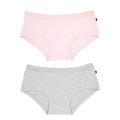 Ethical Women's Boyleg Underwear (2 Pack Pink and Grey) - Vegan America