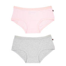 Ethical Women's Boyleg Underwear (2 Pack Pink and Grey)