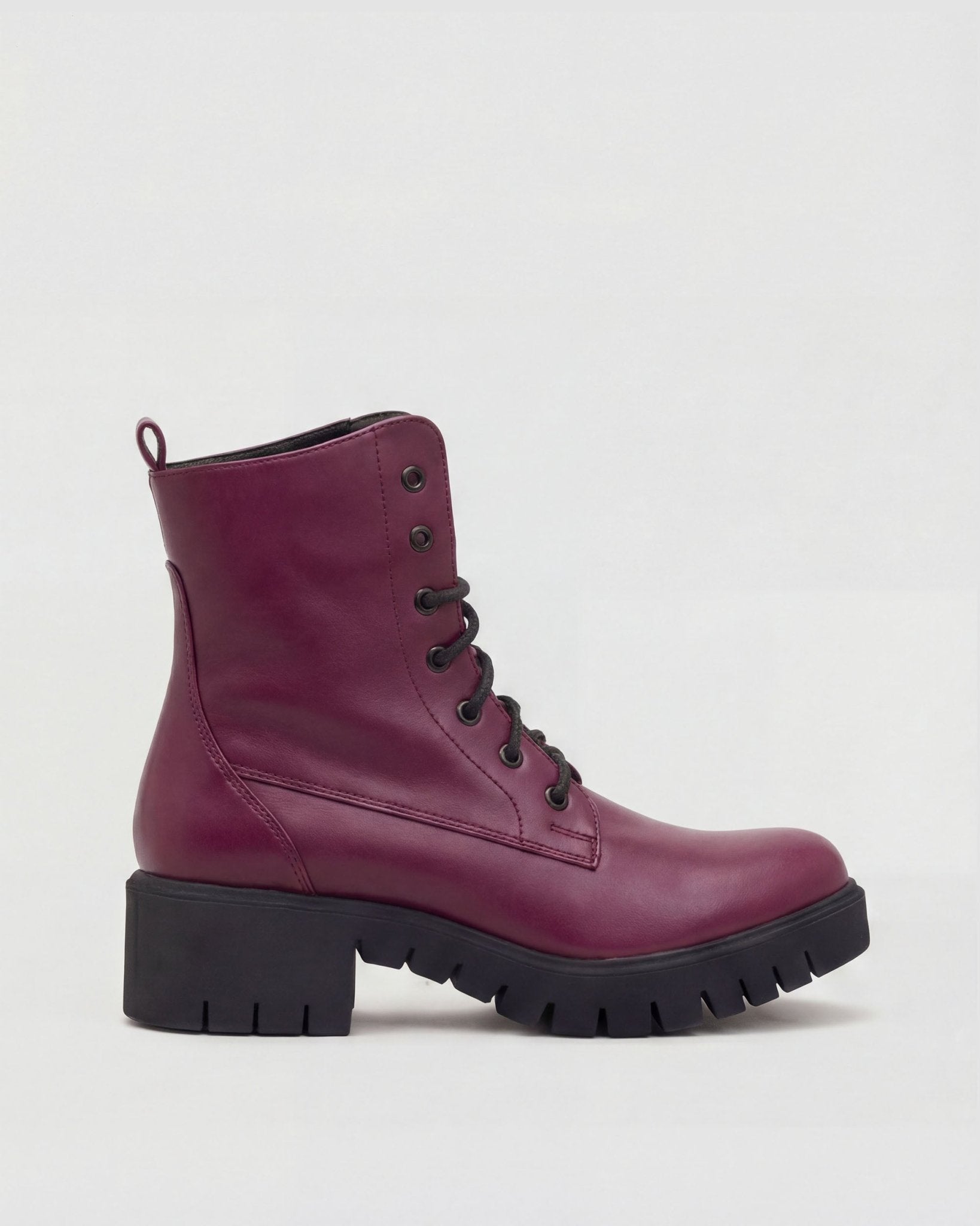 Women's Boots Workers No. 3 Burgundy - Vegan America