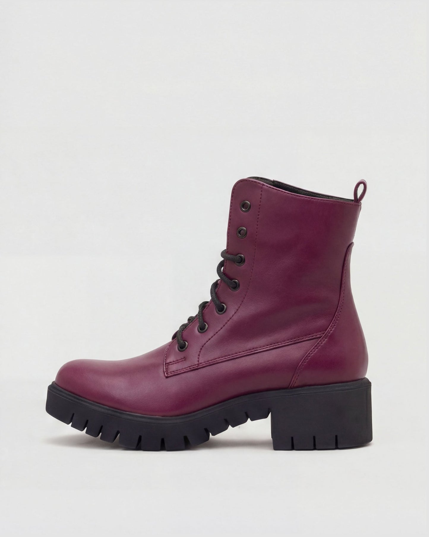Women's Boots Workers No. 3 Burgundy - Vegan America
