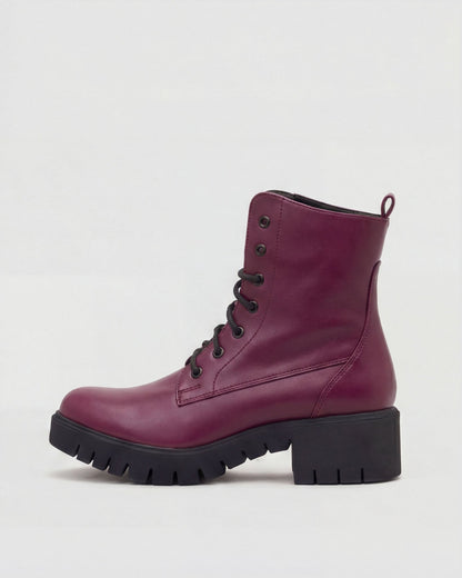Women's Boots Workers No. 3 Burgundy - Vegan America