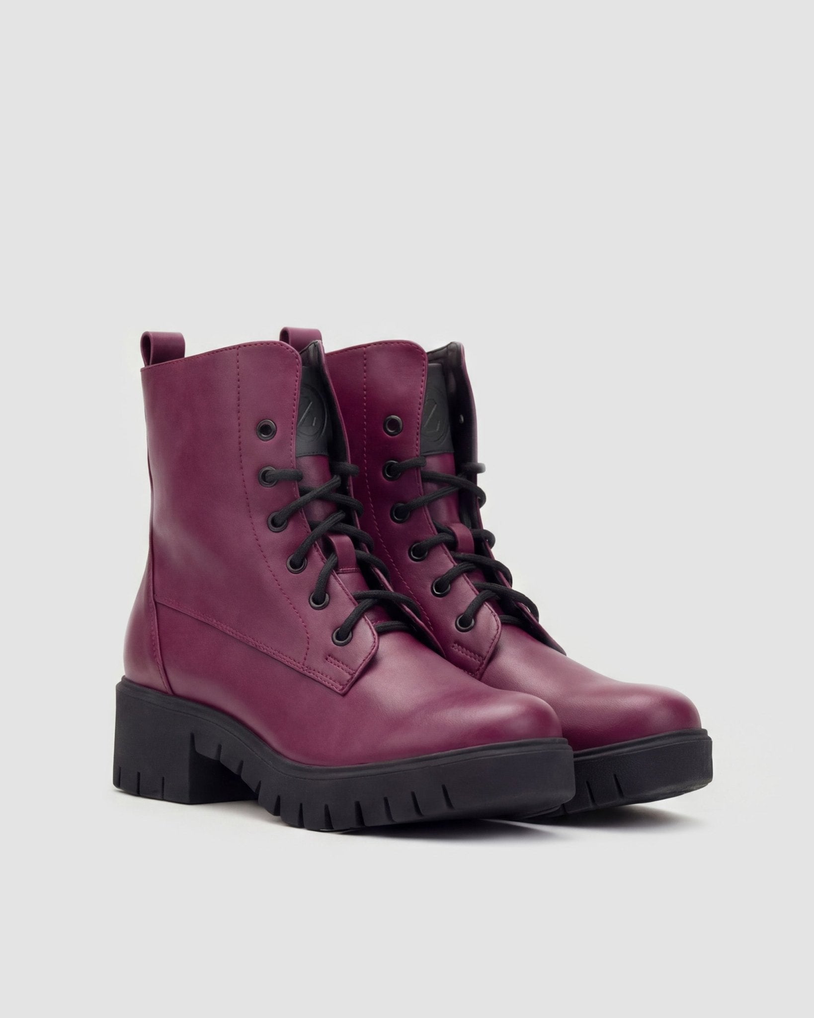 Women's Boots Workers No. 3 Burgundy - Vegan America
