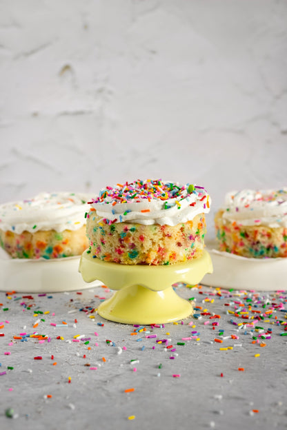 Personal Funfetti Cake - Vegan America