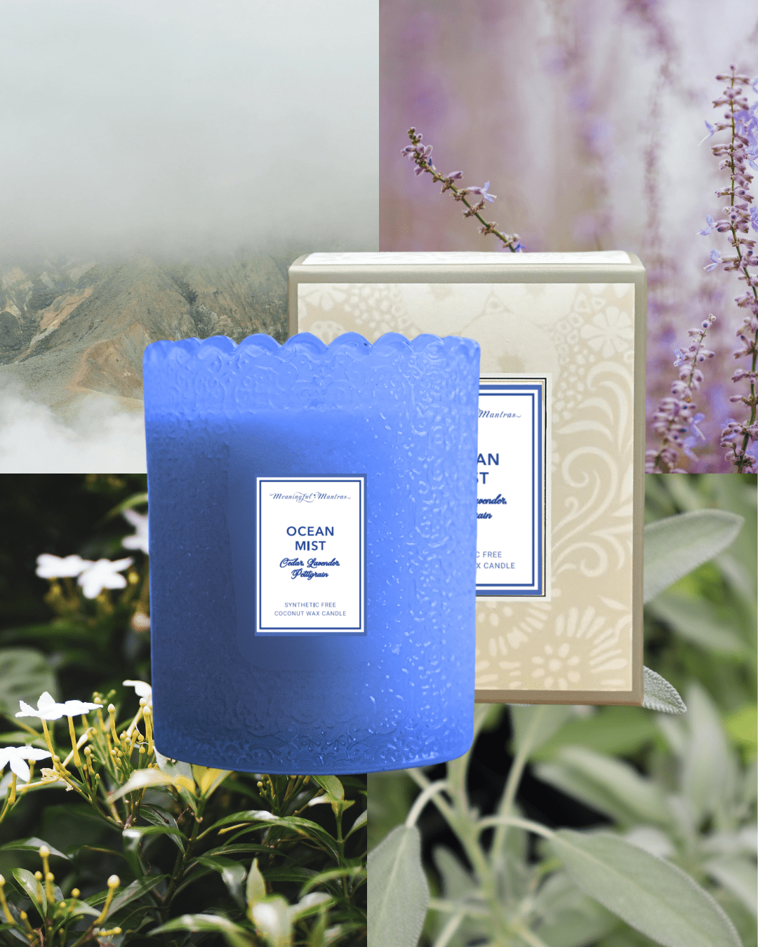 Ocean Mist Natural Candle 8oz Kaia Collection - Vegan America