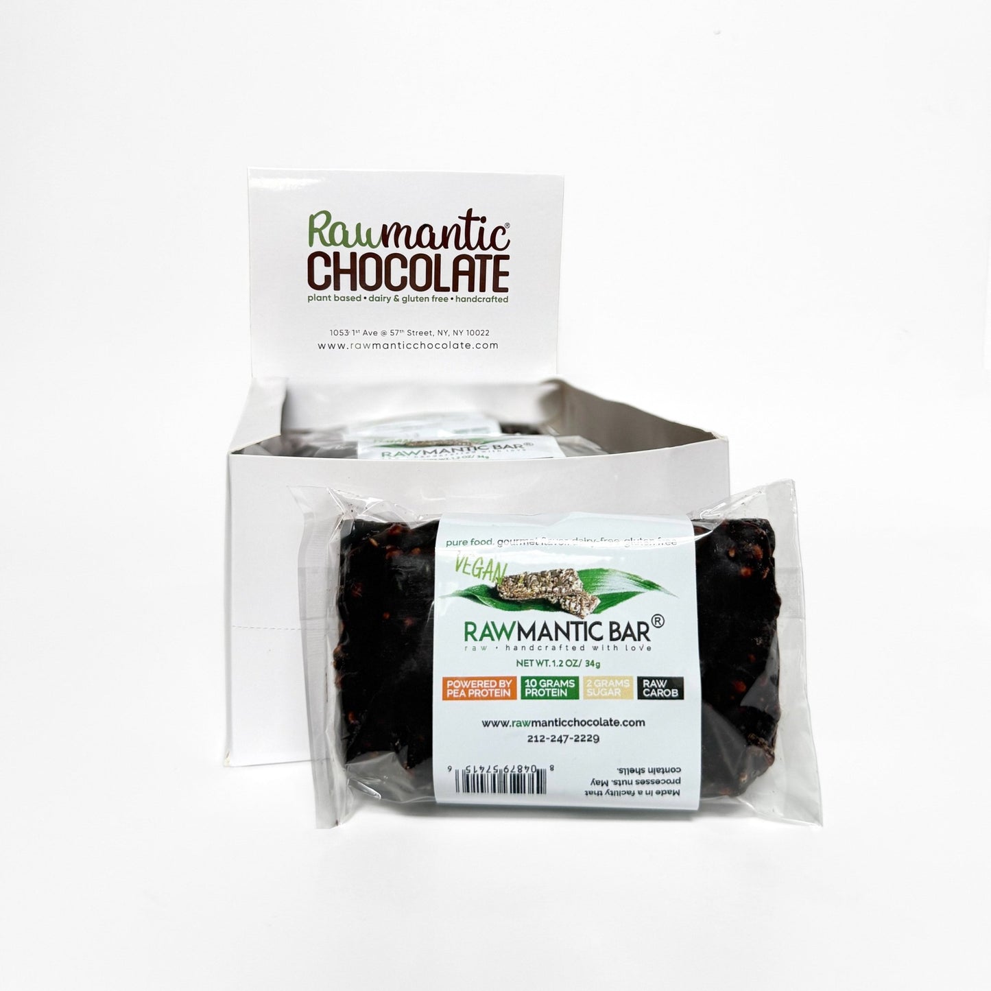 VEGAN CAROB WHOLE GRAIN HIPPOCRATES INSTITUTE NUTRITIONAL BAR.1.2oz/34g - Vegan America