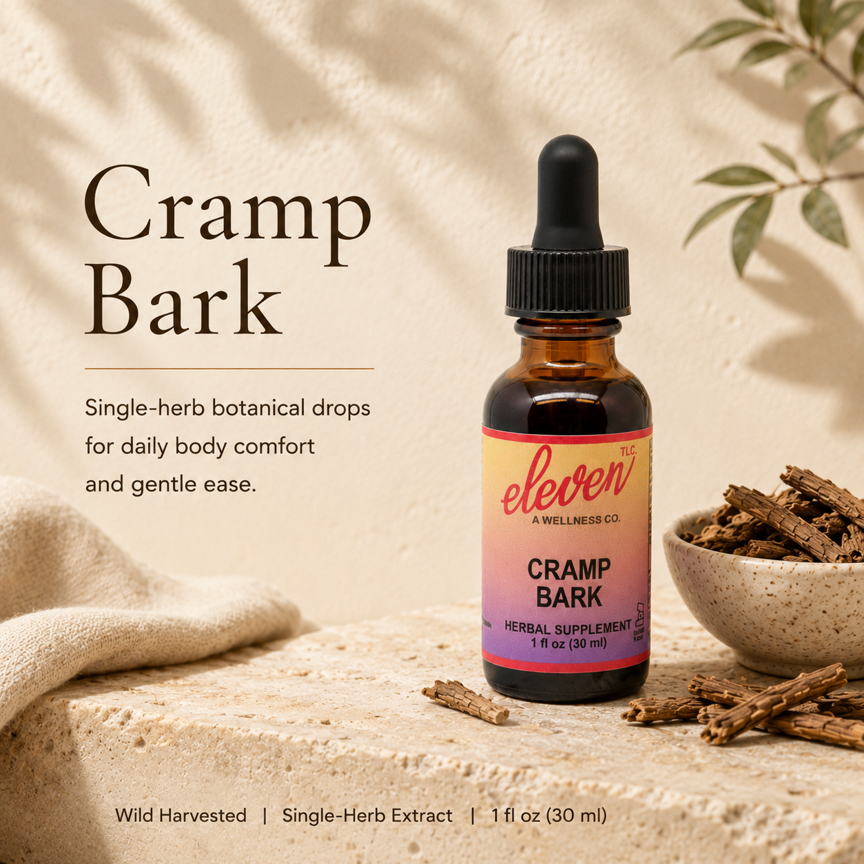 Cramp Bark Tincture | Menstrual Comfort | 1 oz