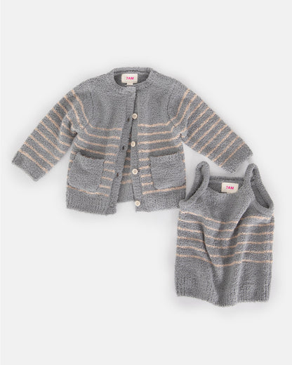 Camisole & Cardigan Set - Fuzzy