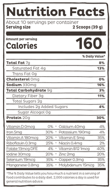 KOS Organic Plant Protein, Chocolate, 10 Servings - Vegan America