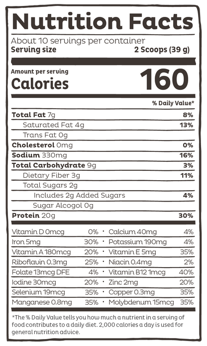 KOS Organic Plant Protein, Chocolate, 10 Servings