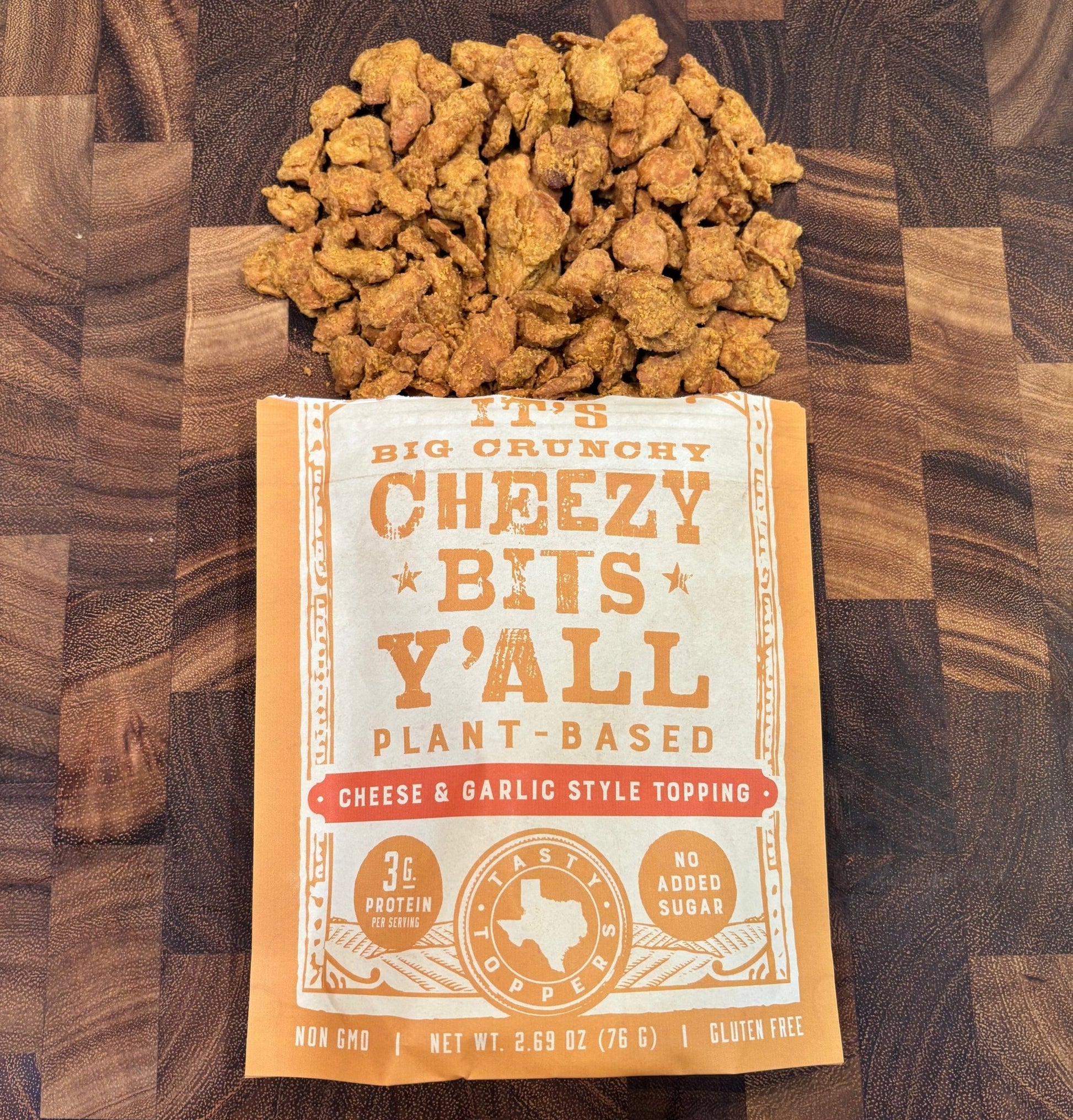 Big Crunchy Cheezy Bits - Vegan America
