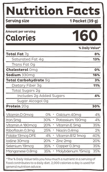 Organic Plant Protein, Chocolate, Single Serving - Vegan America