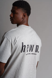 Men's Organic Cotton Signature Oversized T-Shirt | Rock Grey Marl